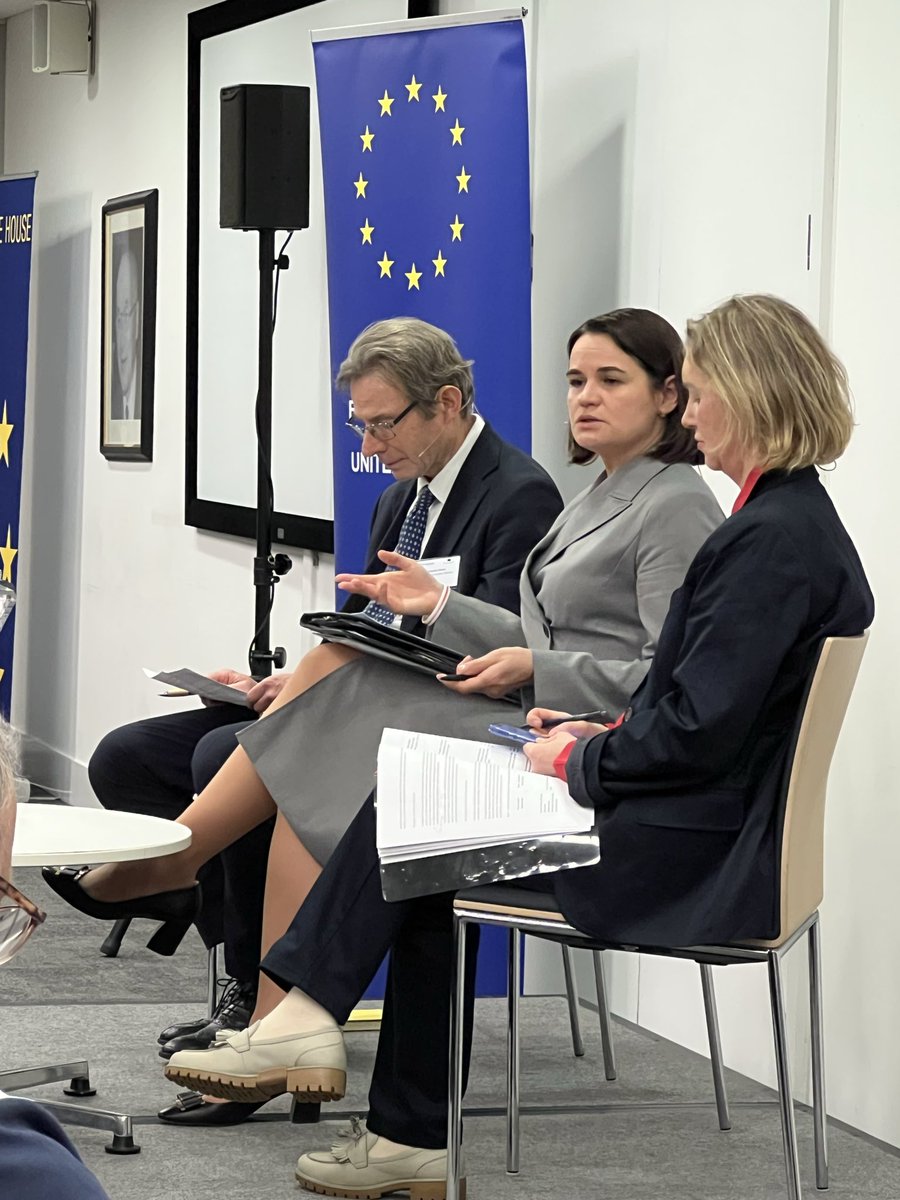 PedroSerranoEU's tweet photo. Welcoming @Tsihanouskaya to Europe House to discuss Belarus’s future in Europe. 

We admire the courage of @Tsihanouskaya and of the Belarusian people, and remain firmly committed to supporting their democratic aspirations, freedom &amp; sovereignty. 

Europe house is your house. https://t.co/FYJGACPcng