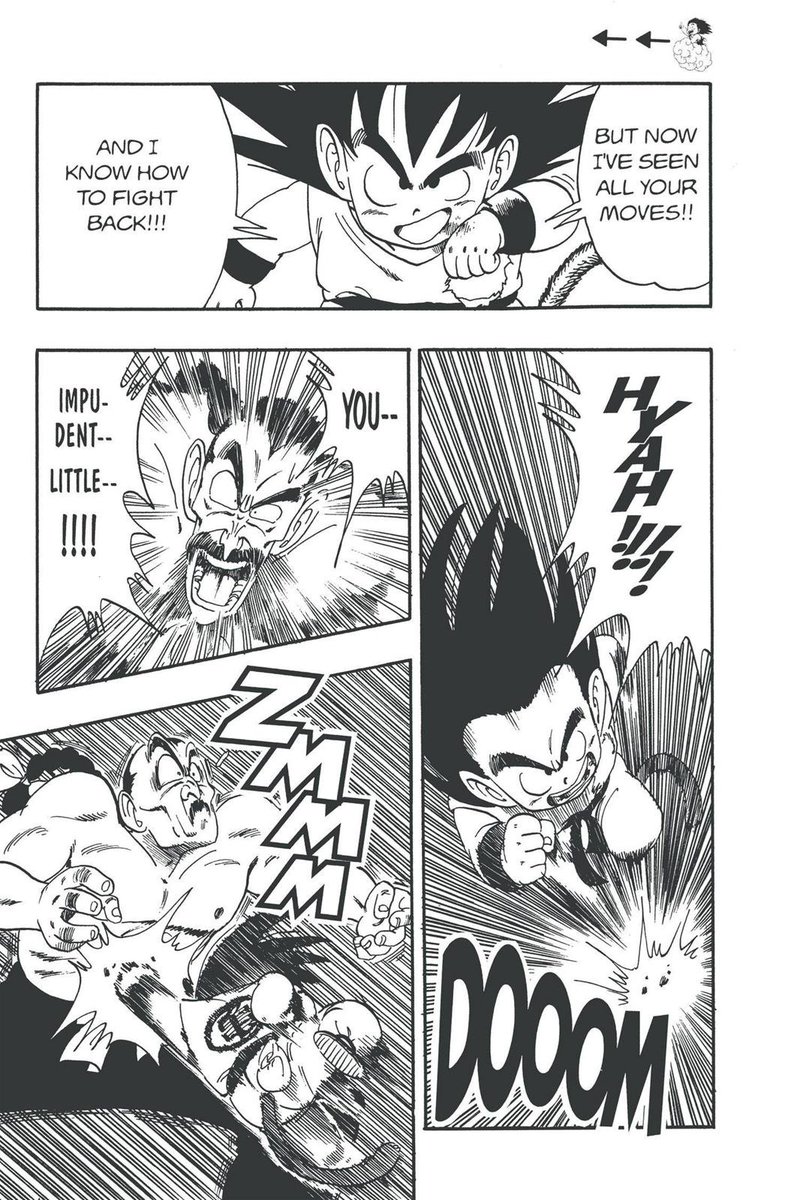 Axl_hk's tweet image. Goku was always very strong but you can tell that this is the point where his growth goes into overdrive