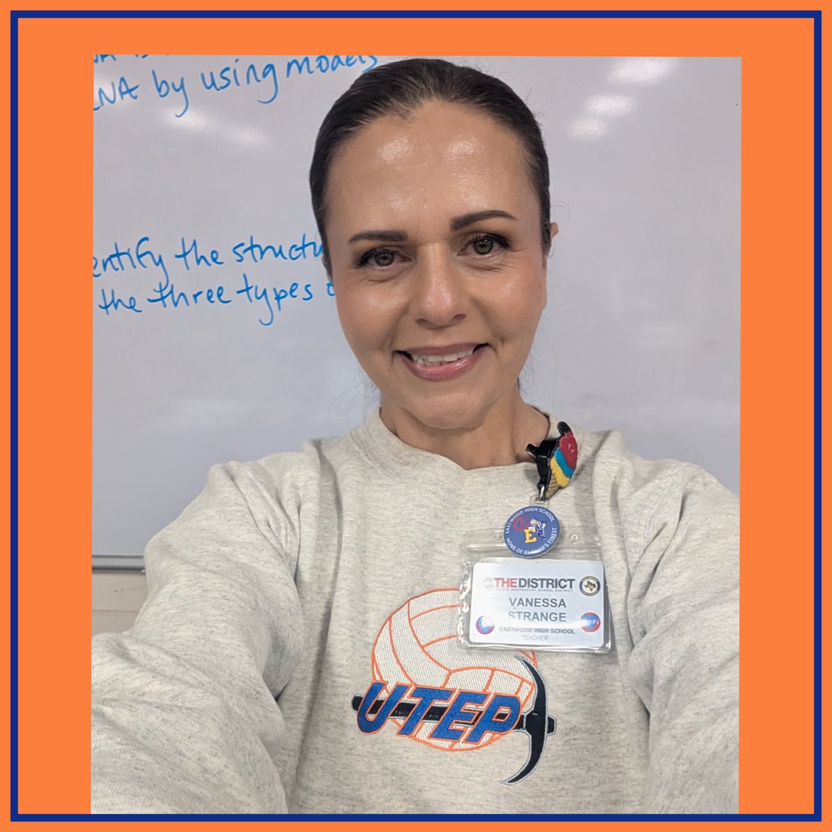 StrangeBioEHS's tweet image. College Wednesdays at Eastwood. Wearing my throwback crew from my time playing for @UTEPAthletics . Shout out to the Lady Miner Volleyball athletes and coaches on an amazing season