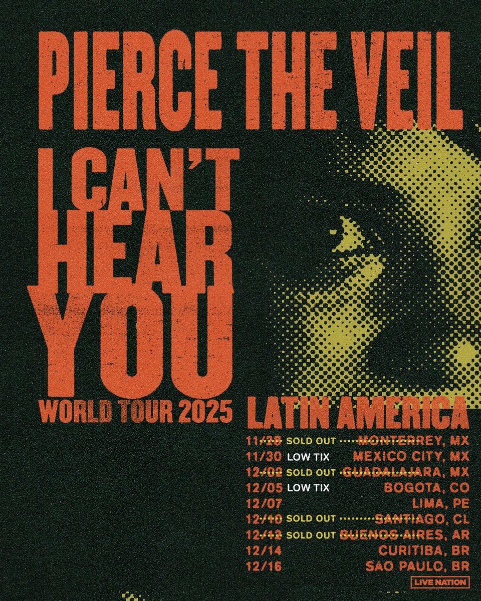 piercetheveil's tweet image. LATIN AMERICA… ARE YOU READY? THE I CAN’T HEAR YOU WORLD TOUR IS COMING IN LESS THAN 10 DAYS. PIERCETHEVEIL.NET

🎥 Christian Waite