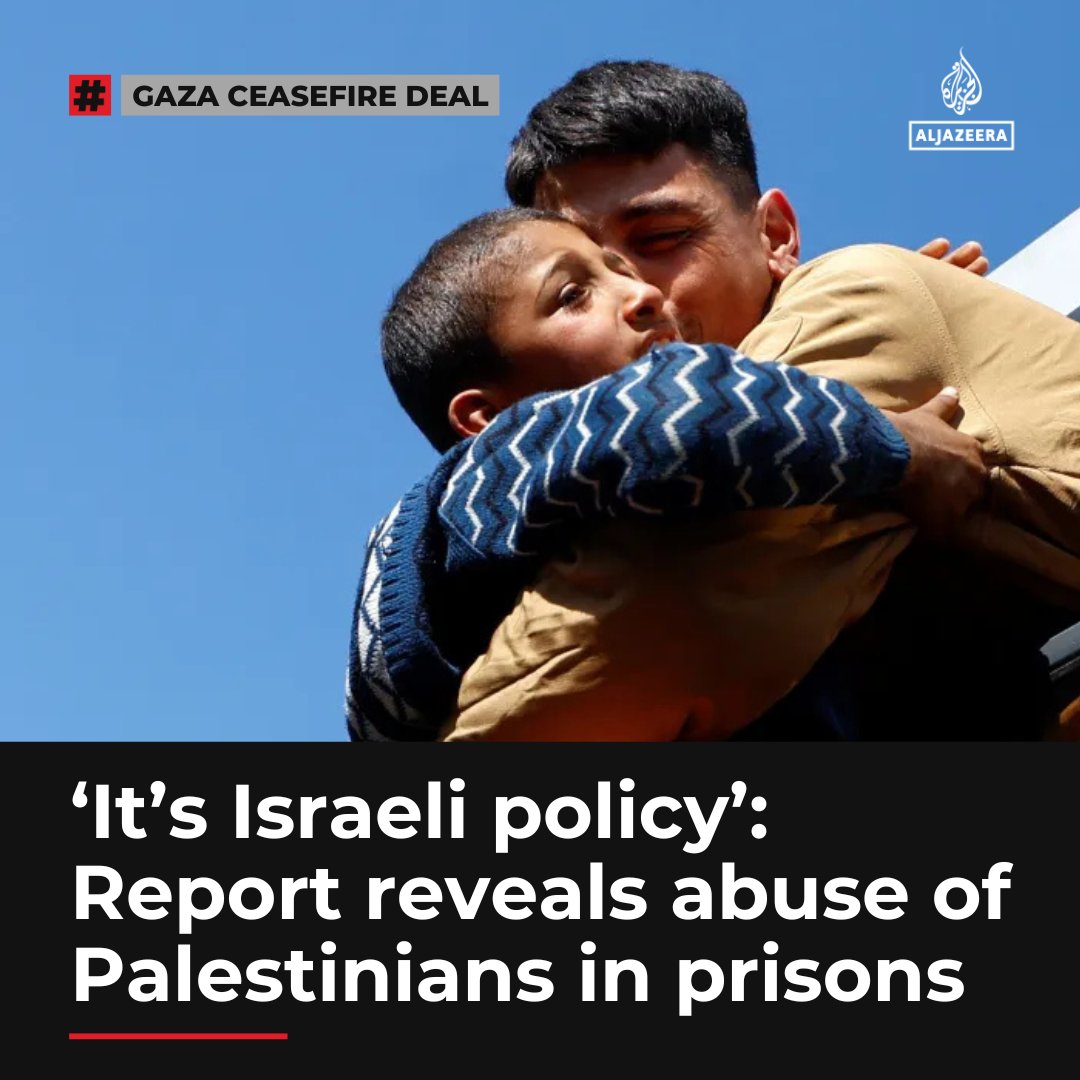 AJEnglish's tweet image. For Palestinians held within Israel’s prison network, torture, abuse and contempt for life isn’t just the norm, it’s the system, according to a report released by Physicians for Human Rights-Israel (PHRI).

Read more: aje.io/xufh7i
