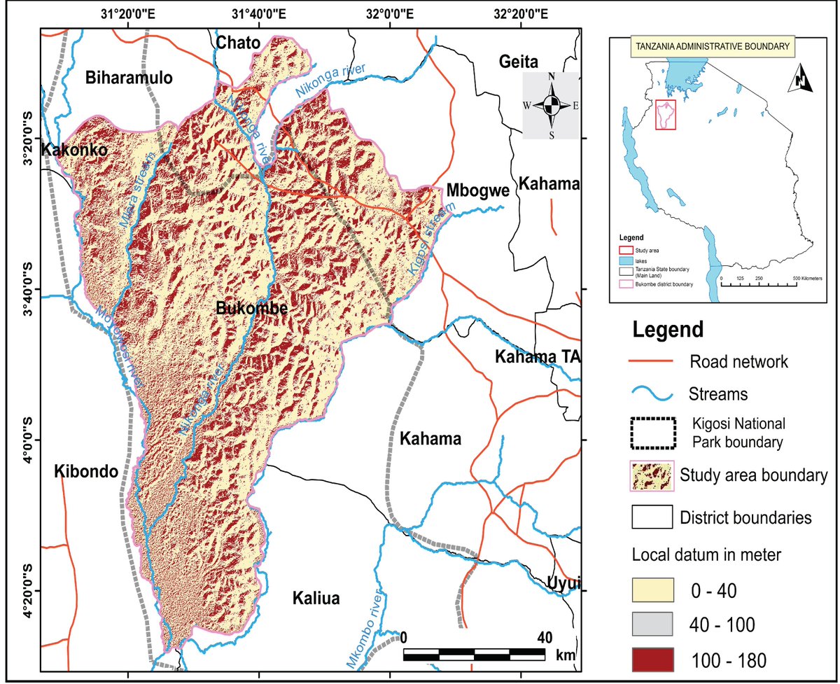 Integrated Geospatial and Geophysical Approaches for Mapping Groundwater Potential in the Semi-Arid Bukombe District, Tanzania

✍ by Juma N. Kubingwa et al.
🖇️ mdpi.com/2673-4834/4/2/…

#groundwater #GIS #remote_sensing #geospatial #geophysical #GWPA