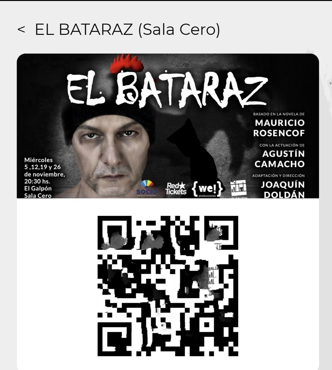 eamestoy's tweet image. Hoy a las 20.30hs vamos a  @teatroelgalpon a ver &quot;El Bataraz&quot;: adaptación teatral de @joadoldan y Mauricio Rosencof de la novela del Ruso con la actuación de Agustín Camacho. ¡Quedan muy pocas entradas!