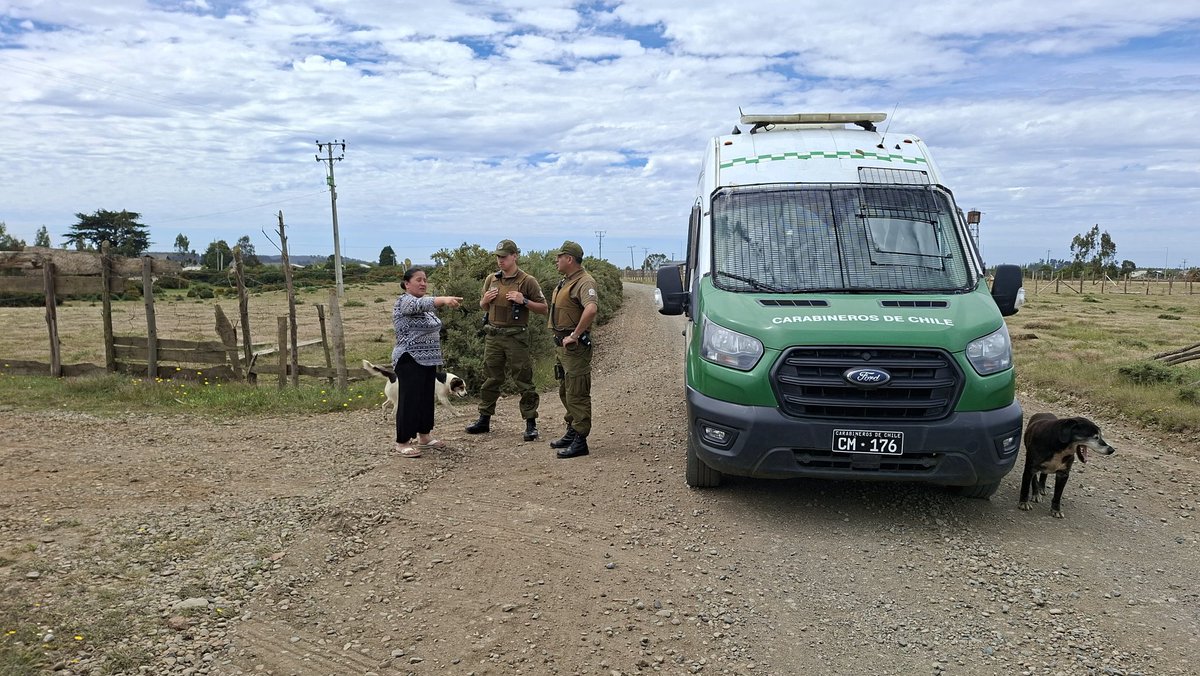 Carabineros de Patrulla de Prevención de Incendios Forestales de Lebu/Los Álamos, de la Prefectura #Arauco, realiza labor educativa con vecinos del sector rural de Curaco en la comuna de #Lebu. La prevención de incendios, es tarea de todos!
