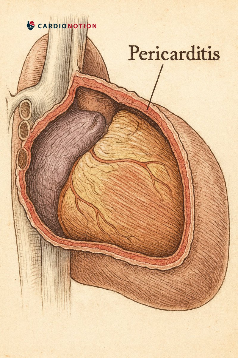 CardioNotion's tweet image. 🚨Recientemente, las guías americanas de consenso han propuesto nuevos criterios para diagnosticar la #PERICARDITIS

Te lo contamos en este hilo 🧵 👇🏻
#CardioEd #POCUS #CardioNotion