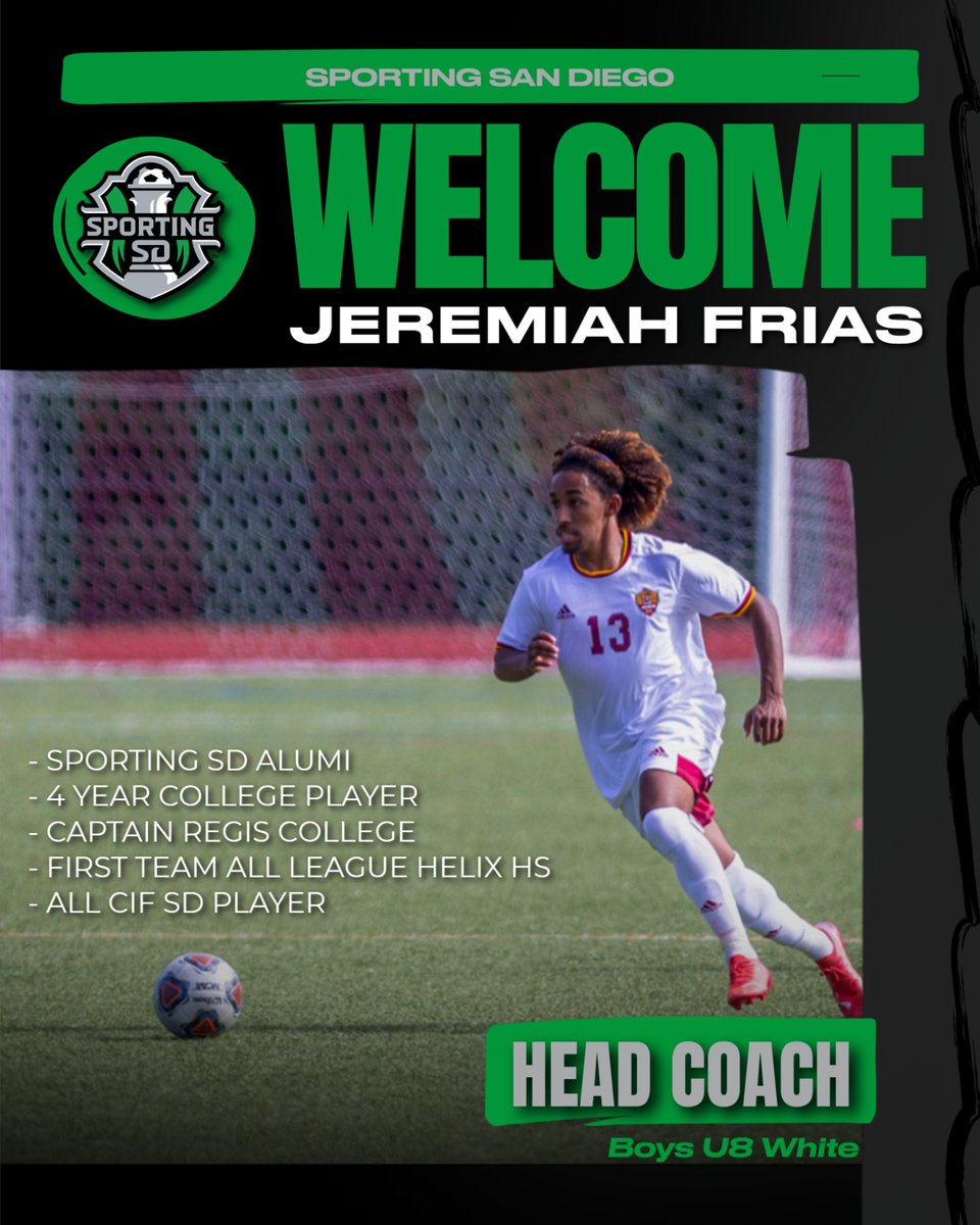 Another full circle moment, as we welcome Sporting SD alumni Jeremiah Frias to our staff. This 2001 group was just different. This is the third Head Coach from that special group. #puma #playforthepatch #sedanoautogroup #socalsoccer