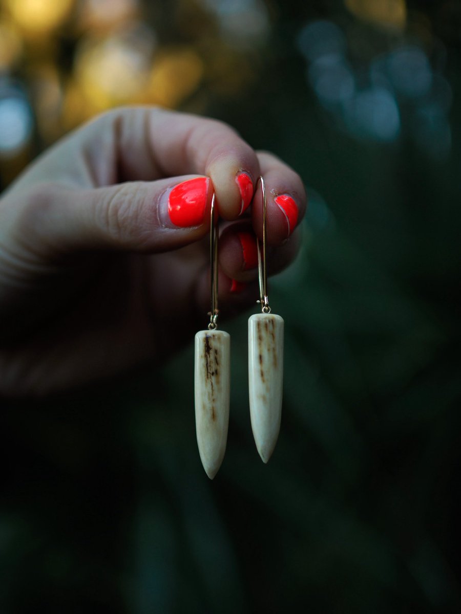 IlauraLongley's tweet image. If Wednesday had a face, my Woolly Mammoth tusk earrings would’ve seen it centuries ago. 😂

#fossils #wednesday