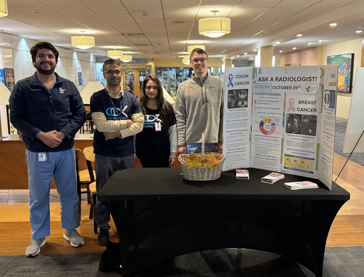 BPTRads's tweet photo. Communities Crushing Cancer at Bridgeport Hospital!🎗️🎗️

October 29th: BH radiology residents talking to the Bridgeport community about screening evaluations for colon, breast, and lung cancer. 

#Crushing_Cancer_Through_Community_Outreach

https://t.co/L3h9j4lIGb https://t.co/MlIWtcqqSU