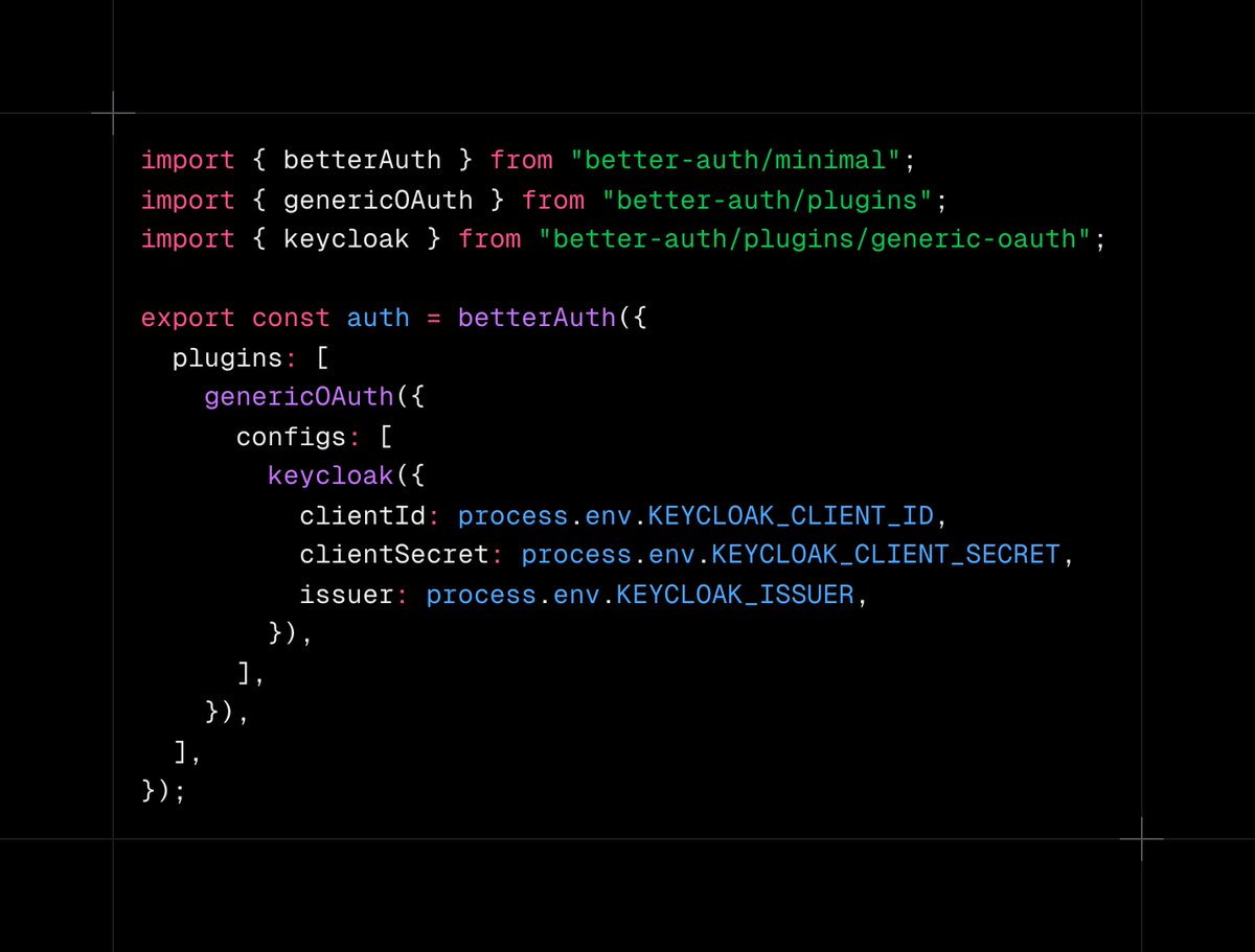 bekacru's tweet image. In v1.4, oauth providers that we don’t currently support through socialProviders (but supported by @authjs) will now be available as pre-configured options in the generic OAuth plugin. 

We’ll start with a few and eventually support all of them