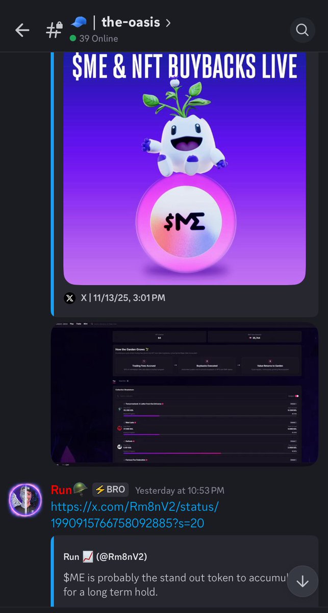 Breaking down why the recent <a href="/MagicEden/">Magic Eden 🪄</a> announcements are so bullish for Solana NFTs and $ME in The Oasis.

More insight, news and plays will be passing through here on a daily basis