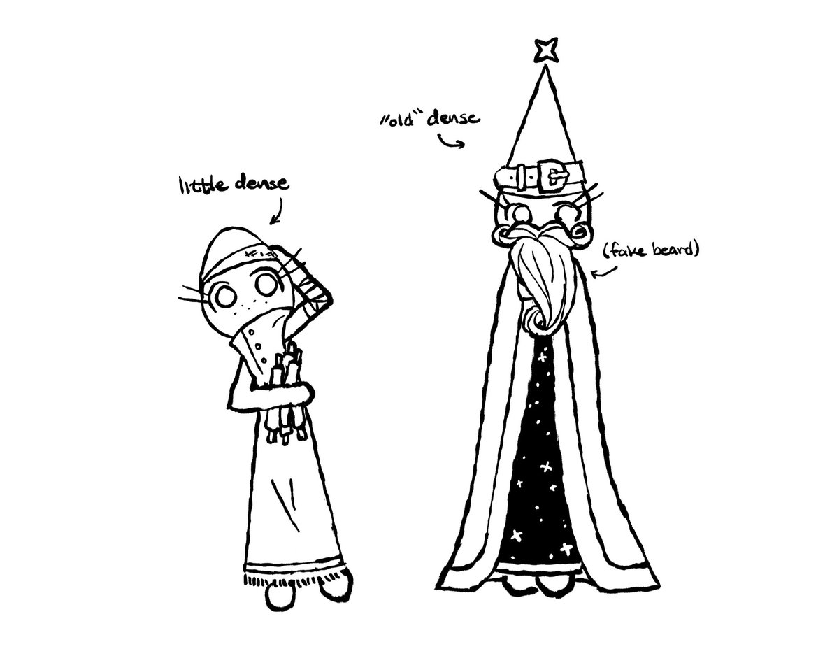 concept doodles for “old” and little dense