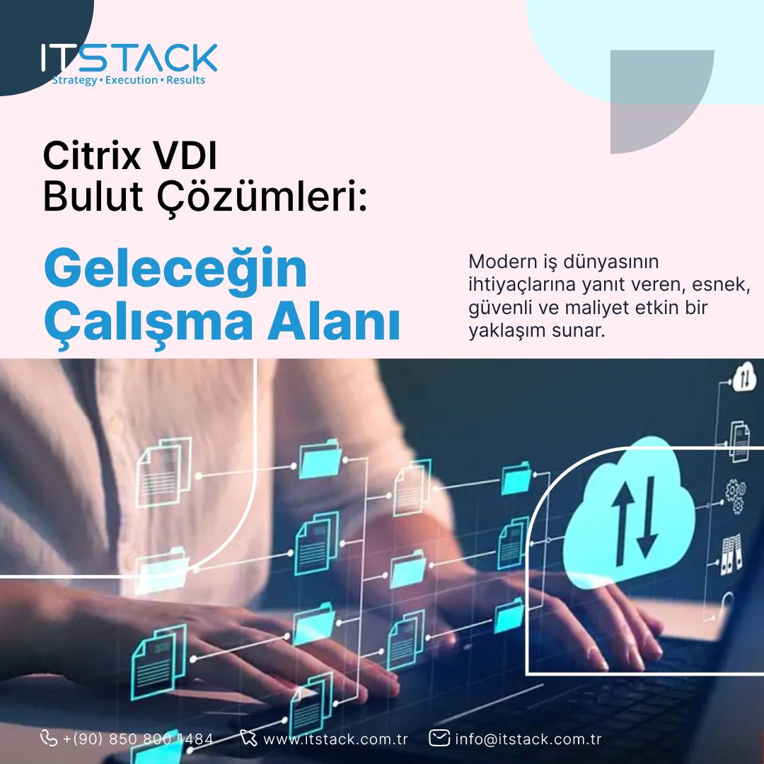 itstacktr's tweet image. 🌐Citrix VDI Bulut Çözümleri: Geleceğin Çalışma Alanı ☁️
📈 Verimlilik ve Esneklik
🔒 Güvenlik
🌎 Küresel Erişim
💡 Ölçeklenebilirlik
📊 Maliyet Etkinliği
İşletmenizin dijital dönüşüm sürecinde Citrix&apos;in sunduğu avantajlardan yararlanarak rekabet gücünüzü artırabilirsiniz.