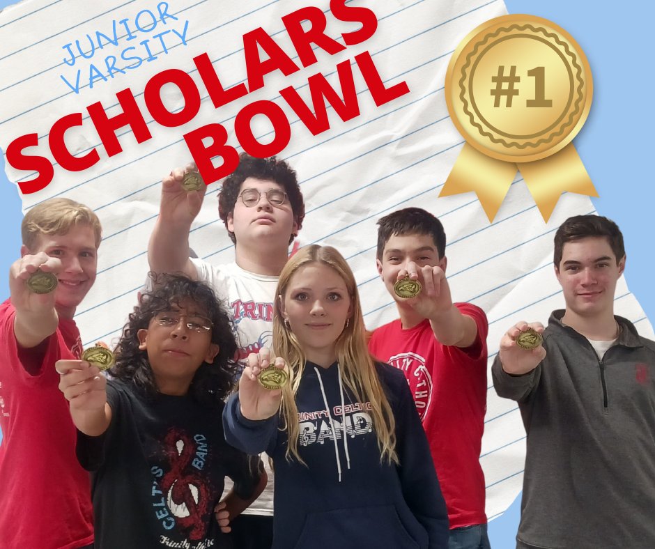 JV Scholars Bowl journeyed to Fairfield High School Tuesday night for a meet. The team went 7-1, bringing home the GOLD!  Scoring the most points individually, Damian tied for 2nd and Josh tied for 3rd place. What a successful night for the CELTICS!!
