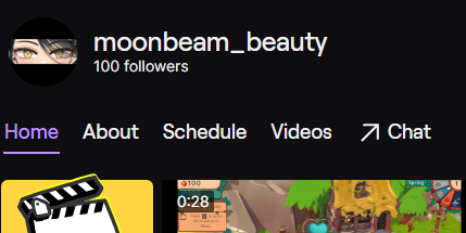 MoonbeamBeauty's tweet photo. We hit 100 followers on twitch!!! Thank you so much lovelies! ✨🌙💋🐝 https://t.co/sKsXk0WlIC