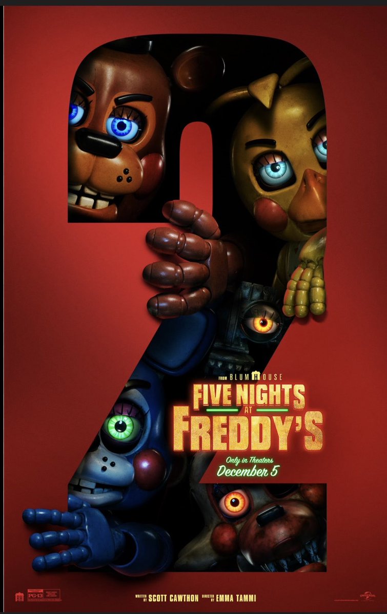 SmithJane1981's tweet image. Guys #fivenightsatfreddys2 is in theaters on Dec 5th. Come support my Gorgeous Gorgi the 1st #movie is available to rent or buy on #prmevideo you’ll love this #sequel #JoshHutchinson #ElizabethLail #matthewlillard #SkeetUlrich #emmatammi #universalpictures #blumhouseproductions