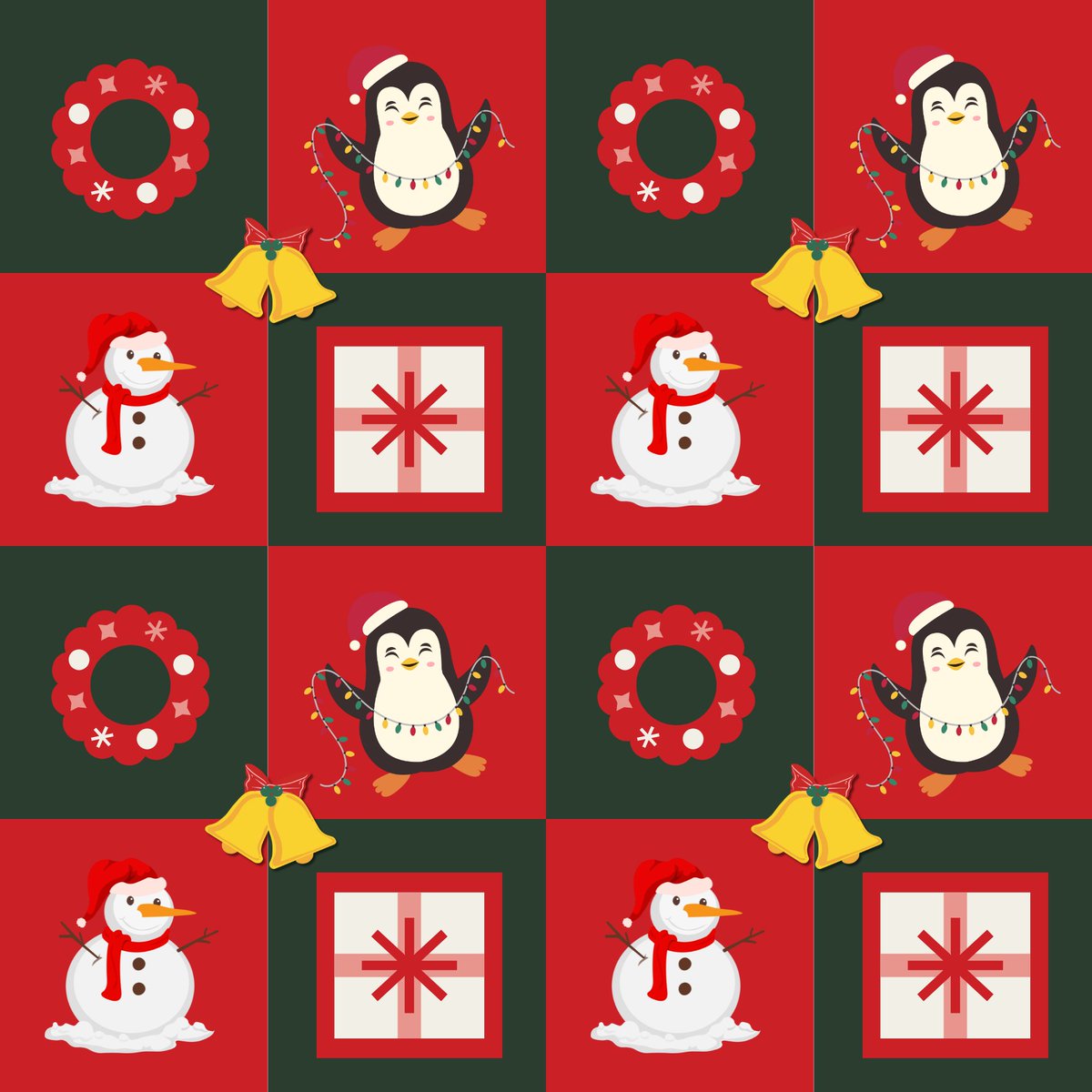 FusionArtHub's tweet image. Frosty Friends Checkerboard Seamless Pattern | Christmas Digit by FusionArtHubDigital 
 etsy.me/3LRaRwL 
#ChristmasPattern #SnowmanArt #PenguinDesign #SeamlessPattern #WinterCrafts #DigitalPaper #EtsyFinds #ChristmasCrafts #FestiveDesign #CuteChristmas #HolidayArt
