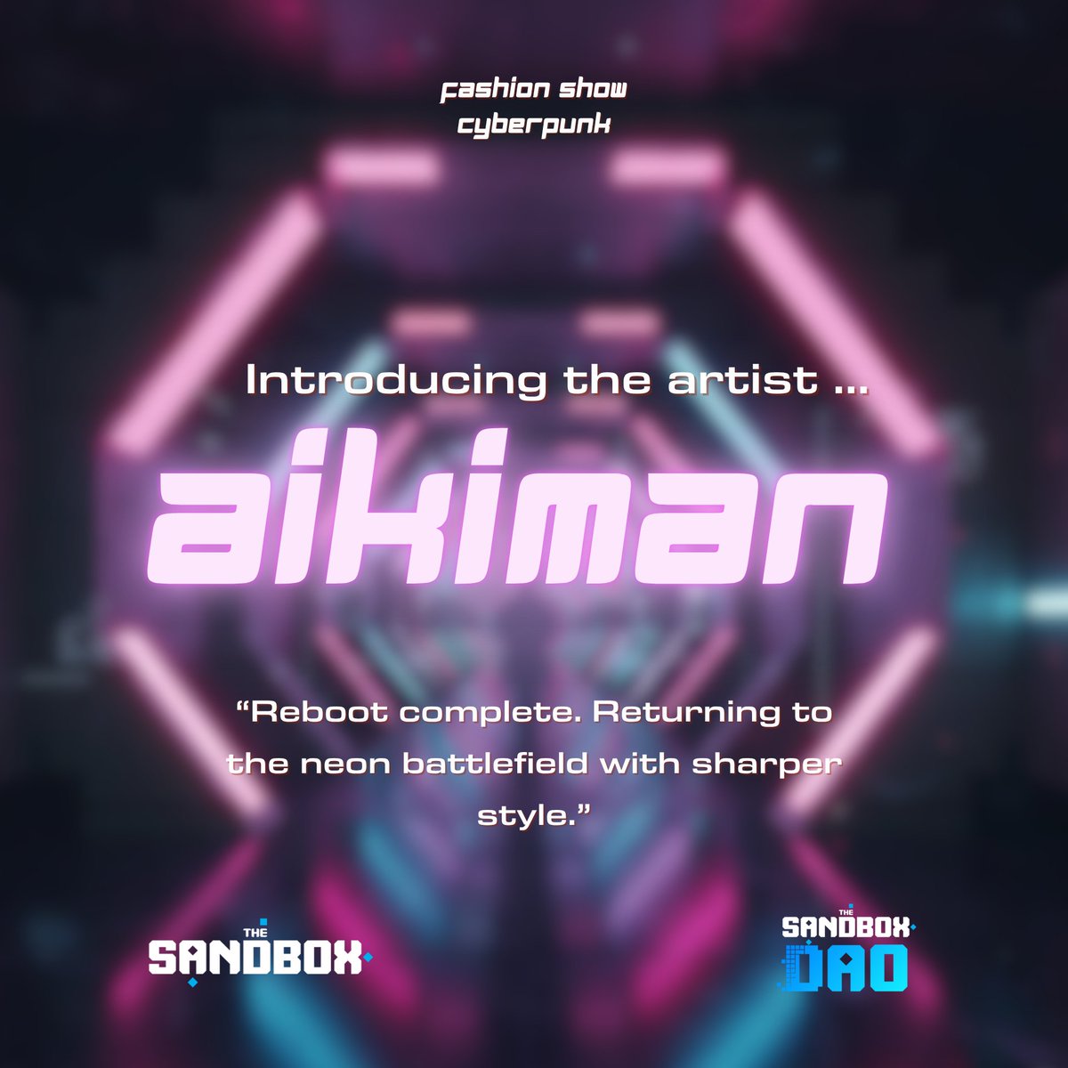 ImDream_Studio's tweet image. #SandFam
@Aikiman4 returns with the same strength as always.
A defined style and a clear focus that has already shown its impact in the community.
@TheSandboxGame @TheSandboxDAO @TSBCreators