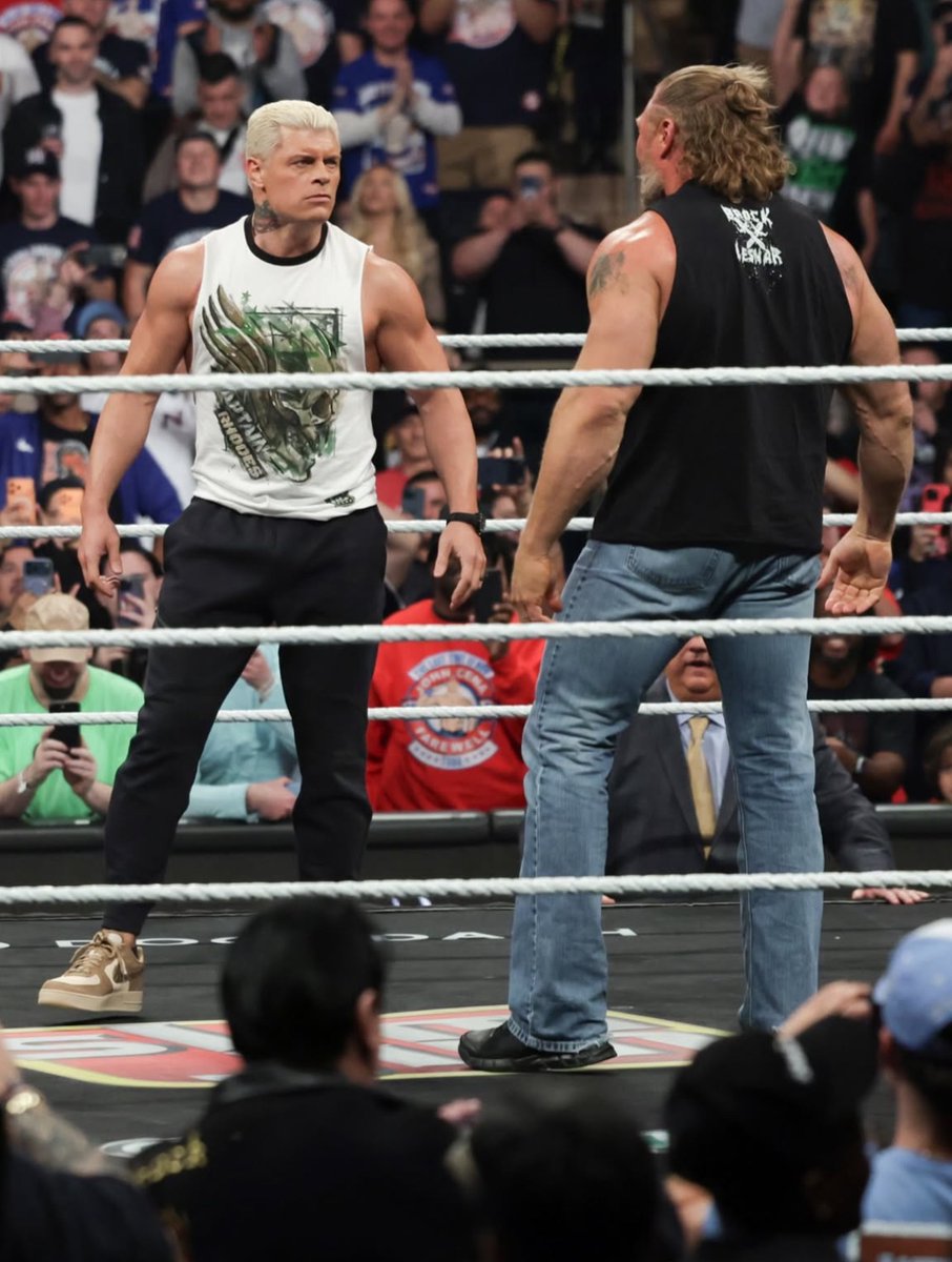 WrestlingWCC's tweet image. Cody Rhodes and Brock Lesnar came face to face for the first time this week since Summerslam ‘23