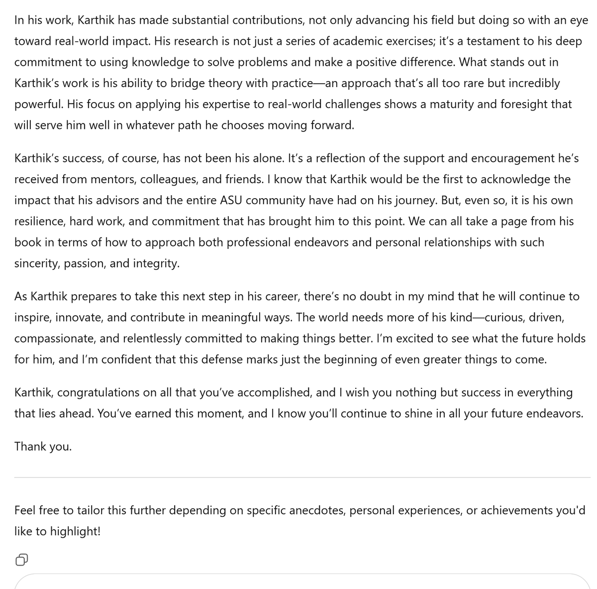 L'une des choses les plus stressantes que je dois faire pour chaque soutenance de Yochanite, c'est de rédiger des remarq