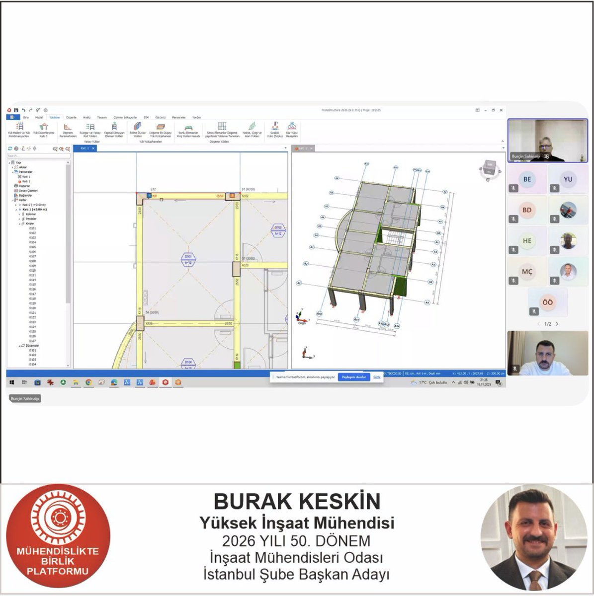 muhendislikte's tweet image. “Çevrim İçi Konferans-6” etkinliğimizi başarıyla tamamladık.

Etkinliğimize konuşmacı olarak katılan Yüksek İnşaat Mühendisi Sn. Burçin Şahinalp’e, “TBDY-2018’e göre Prota Structure ile Modelleme, Analiz ve Tasarım” başlıklı sunumları için teşekkür ederiz.

#ProtaStructure
#İmo