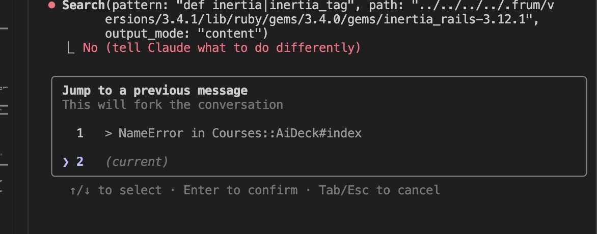 Why?

Because the cli experience supports going back in history.
A function I sorely missed.