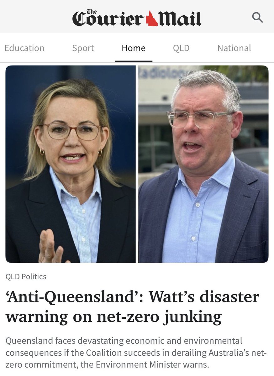 It’s hard to think of a more anti-Qld policy than the Coalition’s decision to walk away from net zero emissions. It means higher power prices, more job losses and more natural disasters for Qlders.
