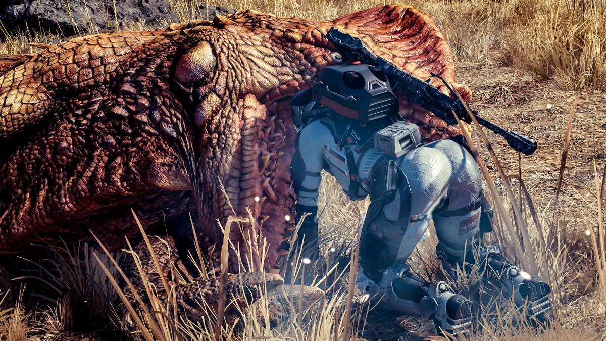 The Dragon #Starfield 

"Got one!" 

Faraday moved quickly, checking to make sure the other swarming dragons were moving away. 

"Holy sh..." said Madison. "I can't believe you... got one."

She and I had hung back a little bit. And by a little bit I mean way back, behind a tree,