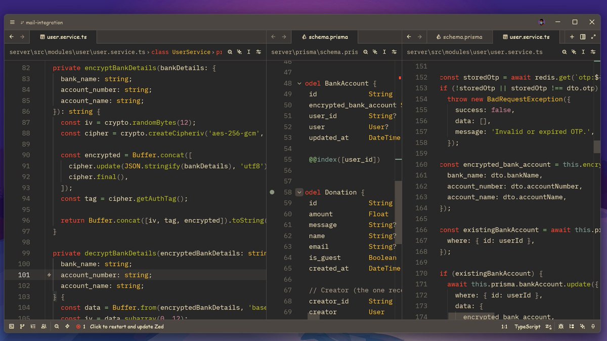 TuoyoS26091's tweet image. Yo, so today i implemented symmetric encryption for user bank details, storing them encrypted in the database and decrypting on demand with a secure key, keeping sensitive data safe end-to-end.

#nestjs
#cryptography