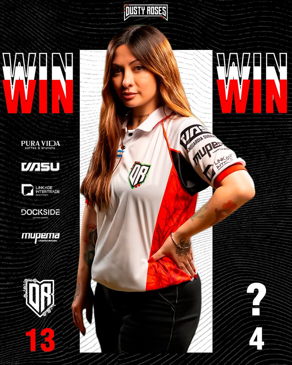 GoDustyRoots's tweet photo. 🟥Victoria en el primer match del Grupo 1
➡️13-4 ante #Outsiders

▶️Se viene: 🔴Dusty Roses vs @FURIA Fem⚫️
🖥️https://t.co/s4CX6Cl0y0 https://t.co/MXtlGCw0Wl