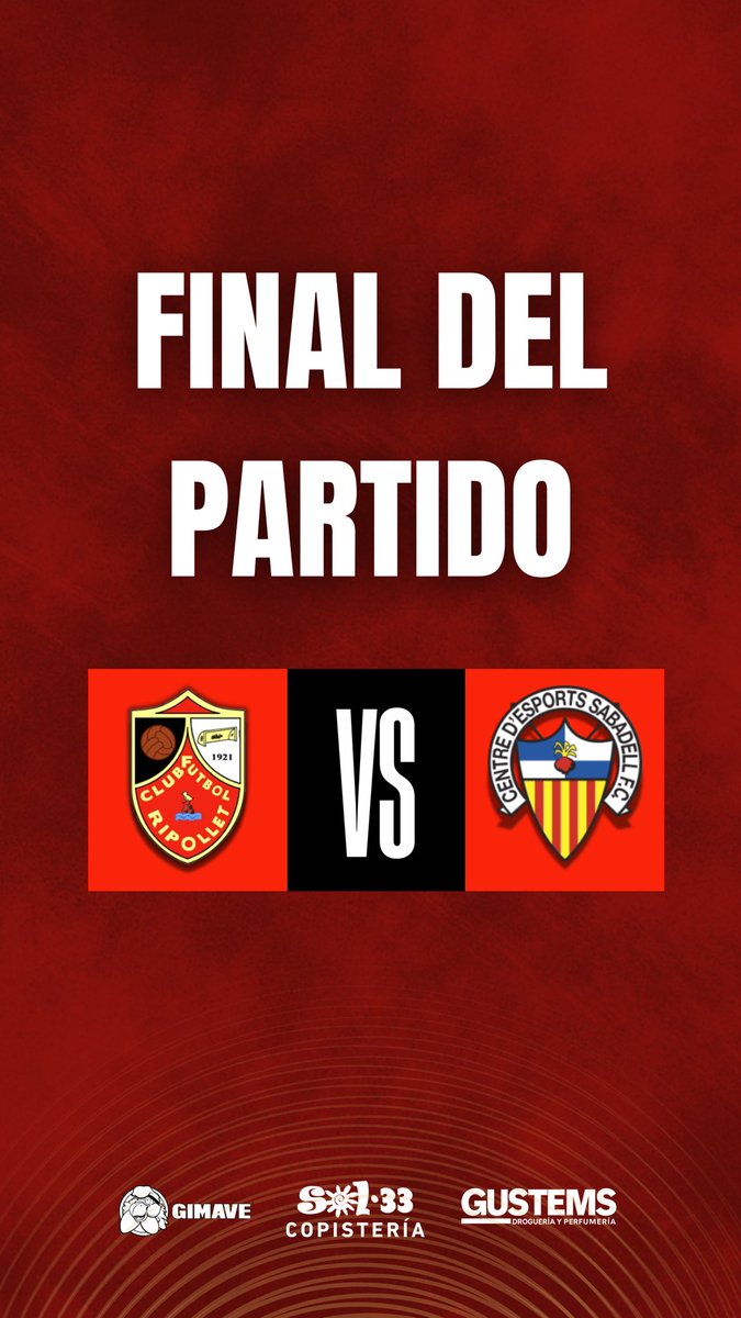 RipolletCF's tweet photo. Por que poquito equipo!
Orgulloso de vosotros❤️ https://t.co/pY2PQsbRZb