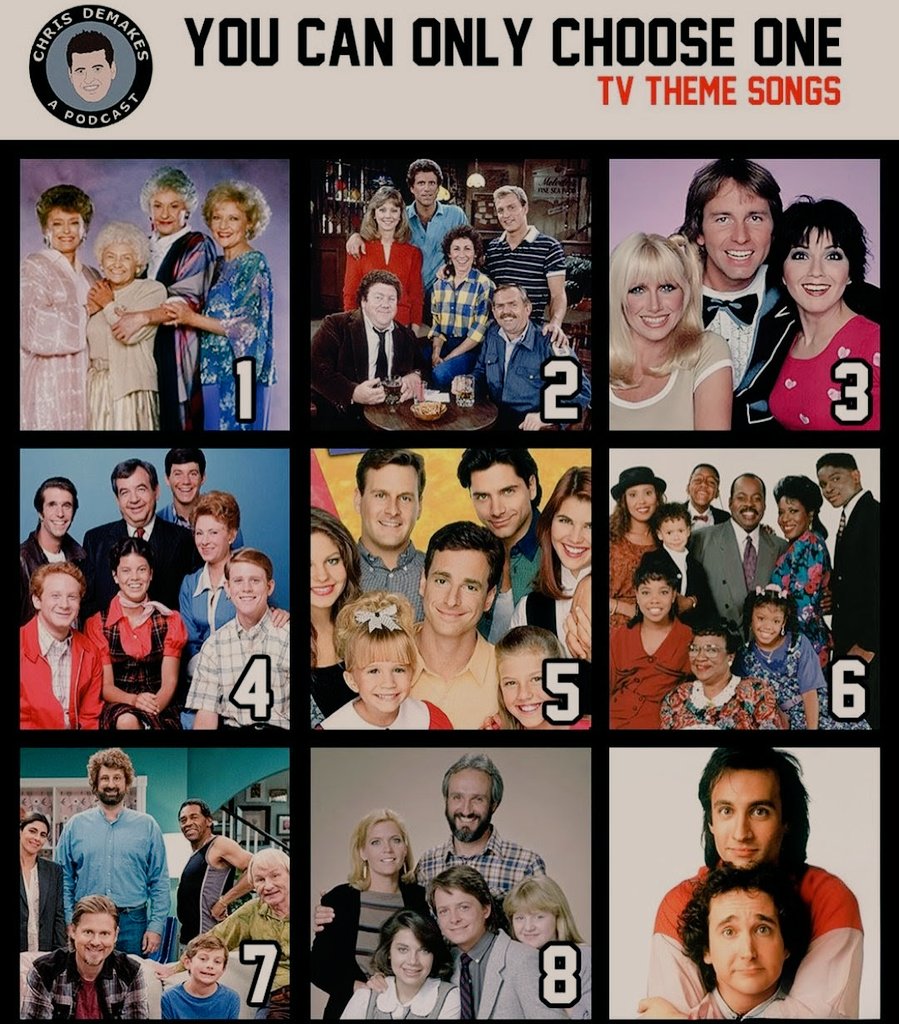 Which of these shows has the best theme song?