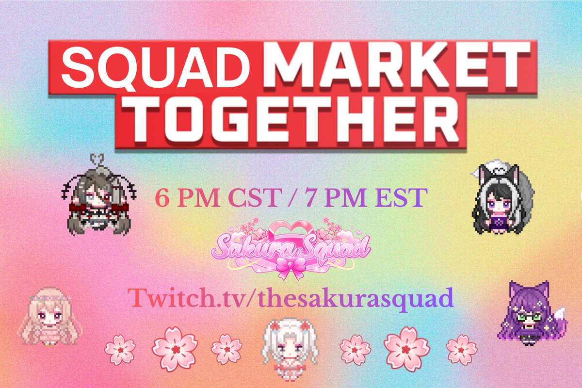 We're running the store squad style tonight! 🌸

Join <a href="/Frosted_Sakura/">❄️Saki Frost 🌸{HIATUS}</a>, <a href="/kaykayVT/">kaykayVT 🌸</a>, <a href="/xShyyBug/">shyy🪱vtuber (ಥ﹏ಥ)💊🧠</a>, <a href="/KiitsyKaos/">🌸🌙Kiitsy || Foxy Witch VTuberEN 🌙🌸</a> &amp; <a href="/AuroraVulpeVT/">Aurora Vulpe</a> over at twitch.tv/thesakurasquad @ 6 PM CST / 7 PM EST tonight (11/19/25)🌸💖!