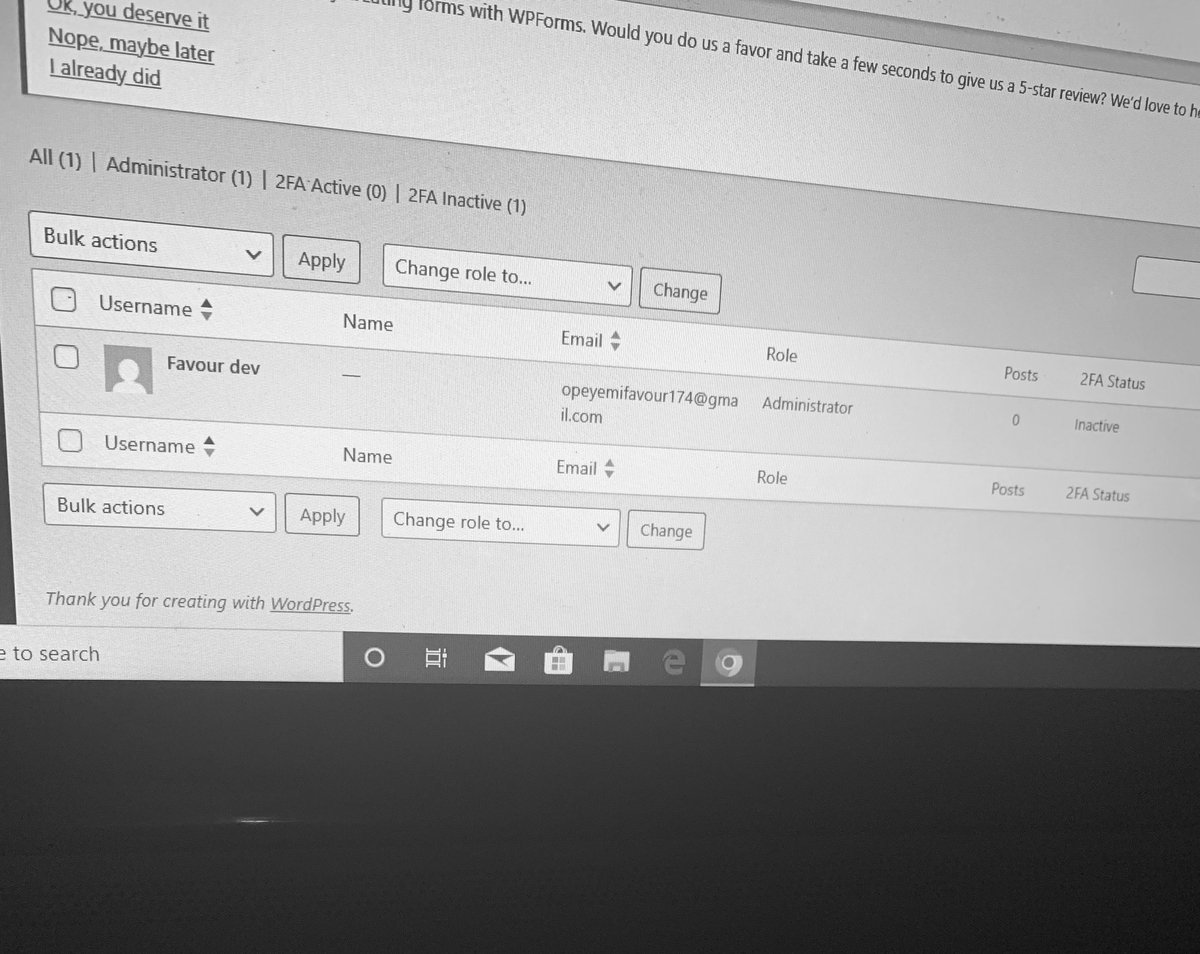 favourdev1's tweet image. Day 19 of 30 
My WordPress Challenge!

Learned how to add and manage users in WordPress today, understanding roles, permissions, and how access levels work. 💻✨

#MyWordPressChallenge #30DaysOfWordPress #LearnWordPress
 #WebDesign #TechSkills