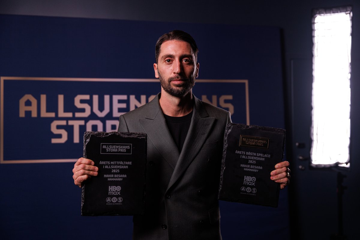 hammarbyfotboll's tweet image. Årets bästa spelare och årets mittfältare i Allsvenskan – Nahir Besara! 💚

#Bajen