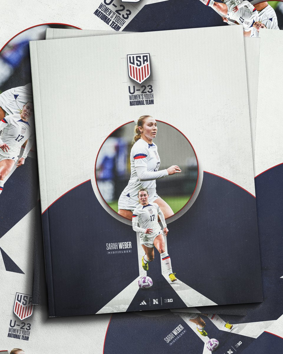 HuskerSoccer's tweet image. For the stars and stripes. 

@sweberr has been called up to the @USYNT U-23 squad. 🇺🇸