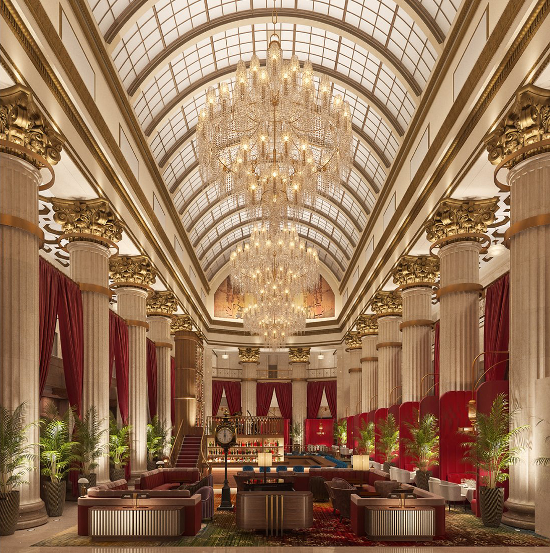 McCartanDesign's tweet image. Just updated the banner pic to our design of a historic banking hall reimagined as a dramatic supper club, restaurant and music venue.  Here&apos;s a more complete pic below:
#thecentennial
#adaptivereuse
#hospitalityDesign
#hoteldesign
#Cleveland 

mccartan.com/ProjectCentury…