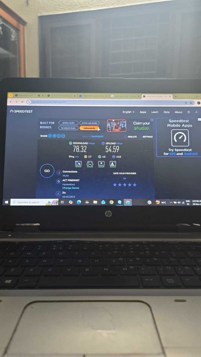 jackson_cruze's tweet photo. Hey @grok does jio always do this with there customers i paid for 300mbps but all i get is 80 mbps https://t.co/6dkSWF4vB9