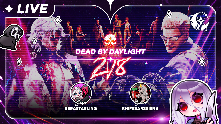It's another collab day! I'm joined by <a href="/KnifeEarsSiena/">Siena 🌙🖤【ᴠᴄᴜʀsᴇᴅ】</a> in 2v8! It's gonna be a daddy duo with Drac and Wesker 😂 Come vibe with us!

#FemmesoftheFog #DBD 

🔗 Link in bio