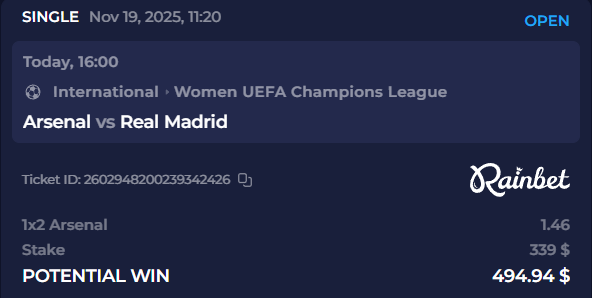 The only time I'm backing Assenal #ad