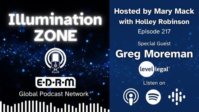 edrm's tweet image. Illumination Zone Ep. 217 💡 Greg Moreman of Trusted Partner Level Legal joins EDRM&apos;s Mary Mack &amp;amp; Holley Robinson to unpack trust, empathy &amp;amp; AI in eDiscovery. A privacy-first approach with a fun twist at the end.

Listen in: buff.ly/FgPkTL1

#EDRM #TrustedPartner