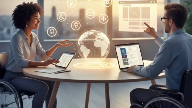 Datacate_Inc's tweet image. Did you know accessible design in your tech stack can boost reach and compliance? 🧠 Explore key steps to make your IT inclusive for everyone. Read now: zurl.co/VaGpr
 #AccessibilityMatters #SMBTech