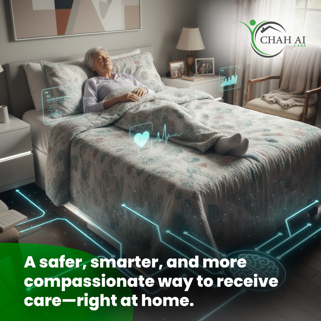 CHAHVisionAI's tweet image. A safer, smarter, and more compassionate way to receive care—right at home. CHAH Technology is making it possible. Learn how here: chah.ai

#HealthcareInnovation #HealthTech #DigitalHealth #CHAH #AICare #HomeCare #DigitalCare