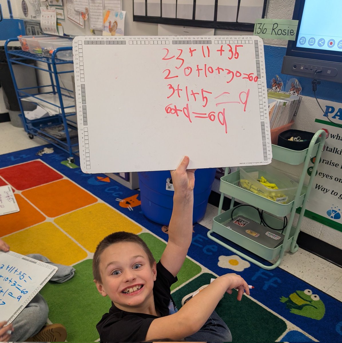 Miss_Molnar1's tweet image. Nothing better than kids who love math! 💛 We’ve been working hard on adding &amp;amp; subtracting within 100, and their confidence is soaring. My teacher heart is full! 🧠✨