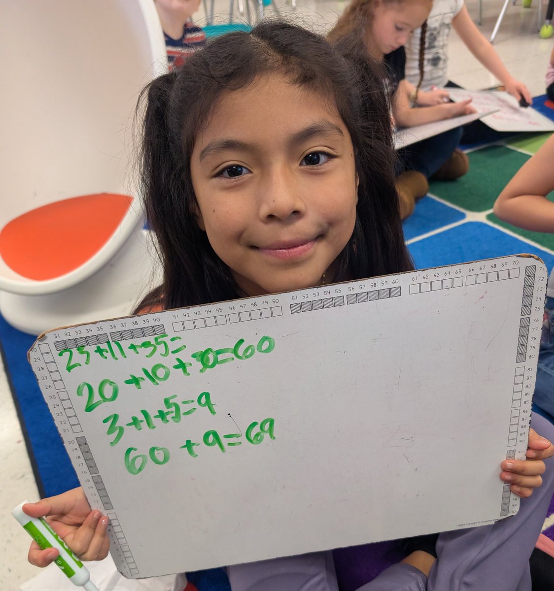 Miss_Molnar1's tweet image. Nothing better than kids who love math! 💛 We’ve been working hard on adding &amp;amp; subtracting within 100, and their confidence is soaring. My teacher heart is full! 🧠✨