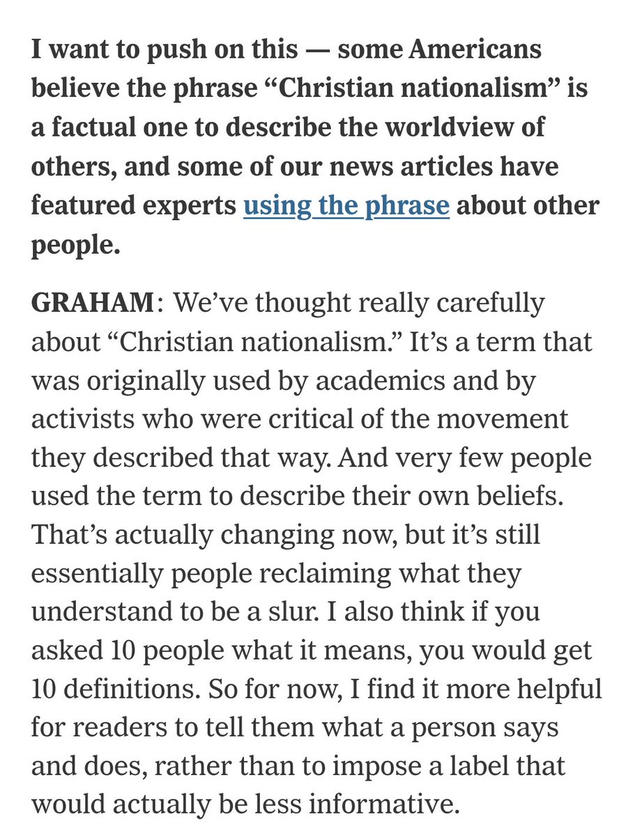 ryanburge's tweet image. I really appreciated @publicroad&apos;s response to this question about why they don&apos;t use the term Christian Nationalism in their coverage at the @nytimes.

As I said at a conference at Notre Dame recently - I don&apos;t know what the term actually means.

nytimes.com/2025/11/19/us/…