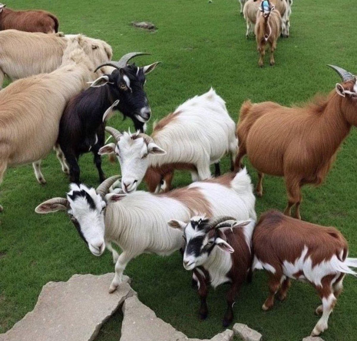 FootyHumour's tweet image. Close your eyes to 80% and you’ll see another goat.