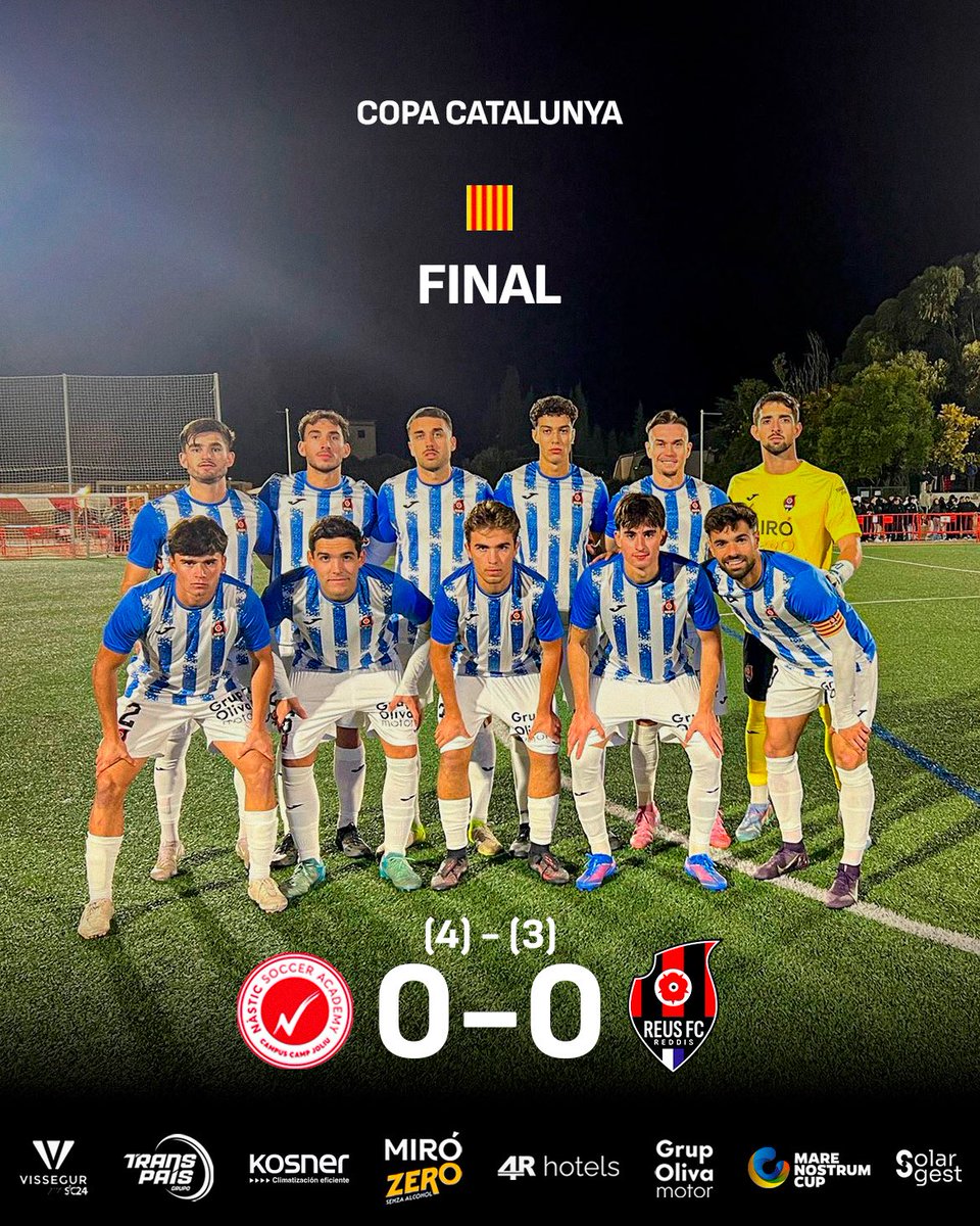 ReusFCR's tweet photo. FINAL.

Quedem eliminats de la Copa Catalunya als penals. https://t.co/DRpv4hdiOQ