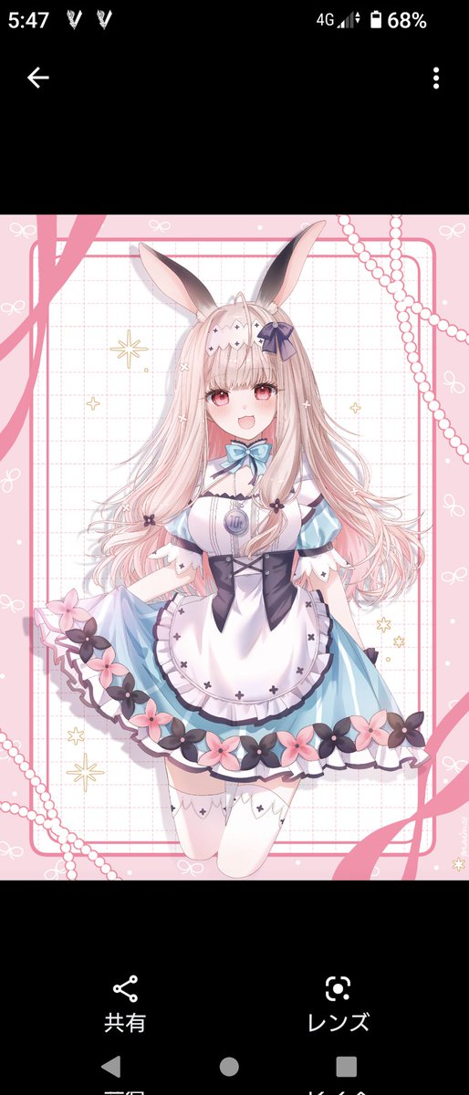 ののちアート #兎ノ花ののち skebにてまいる様（@mairu03）に素敵なの