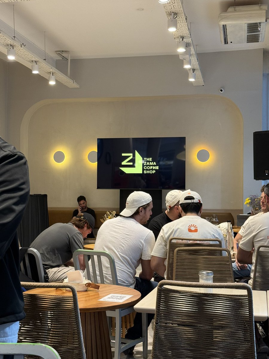 Amazing event by <a href="/zama/">Zama</a>.
 Met the team and a bunch of builders pushing encrypted compute to places that seemed impossible a year ago.
Super hyped about this tech and the wave of breakthroughs that’s clearly coming