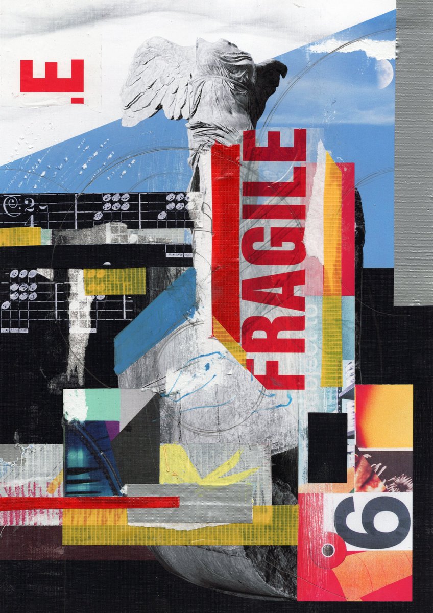 Do let me tell you what I like about this piece. Everything. The comp, the use of elements, the blurred line between analog and digital, the grit, and its rightful place in the collection. "Winged Victory" now available  on <a href="/xrpcafe/">xrp.cafe ☕</a> 

▶️xrp.cafe/nft/00082710D2…